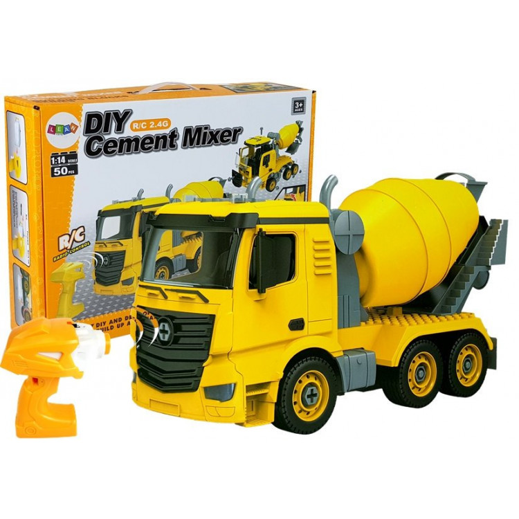 Domiešavač, stavebnica 1:14 RC - žltý